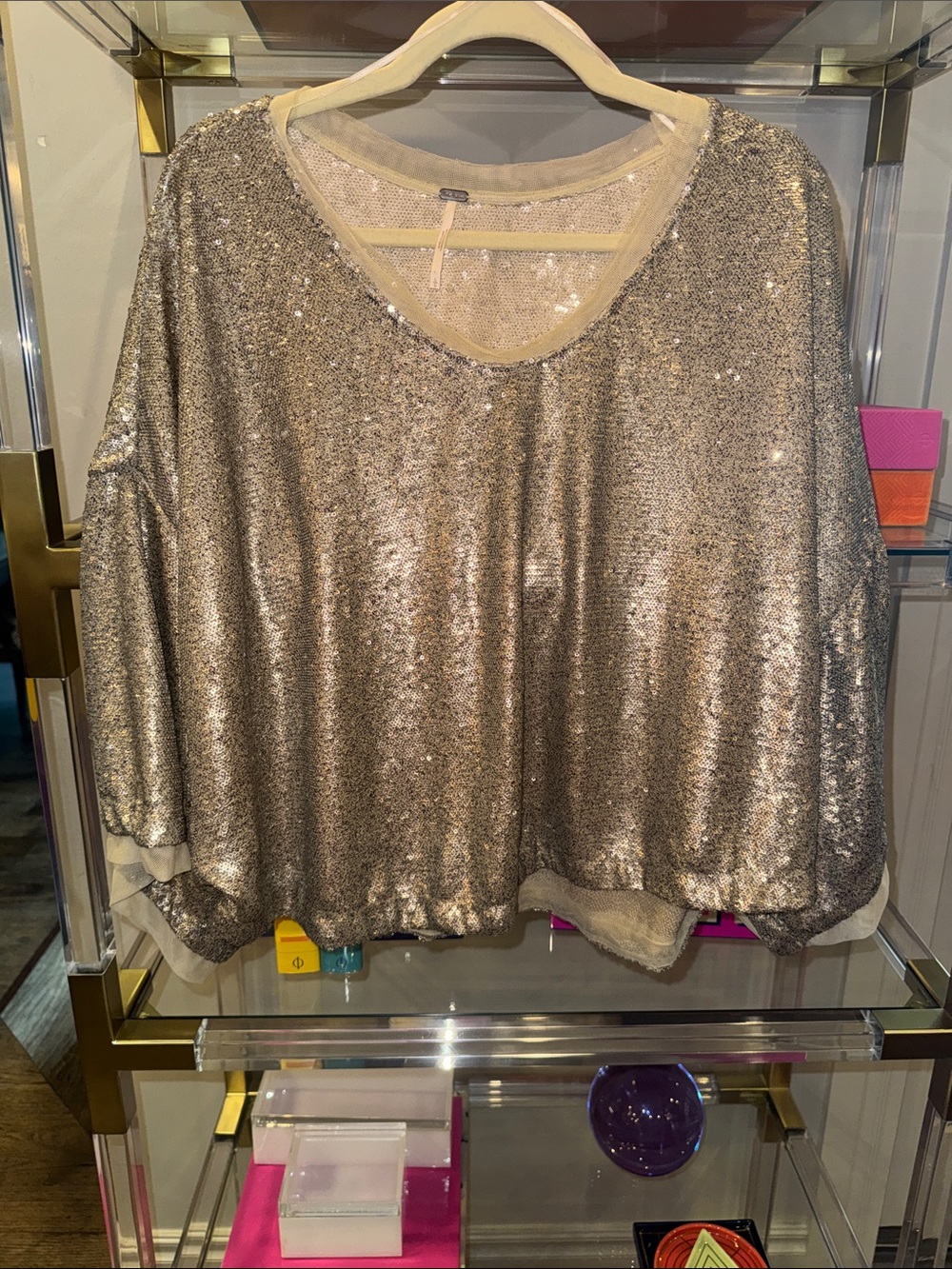 Free People Sequins top